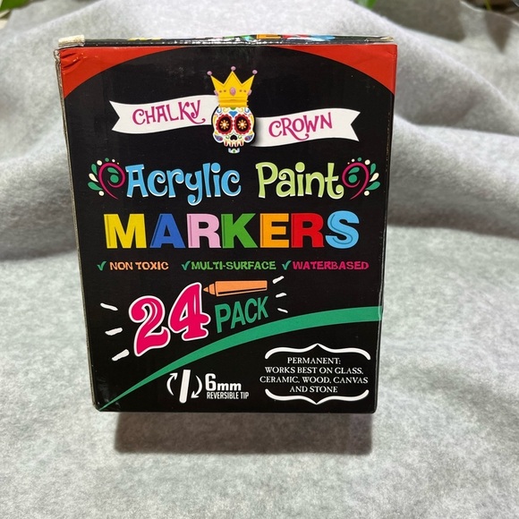 Chalky Crown Other - Chalky Crown Acrylic Paint Markers 24 pack 6MM